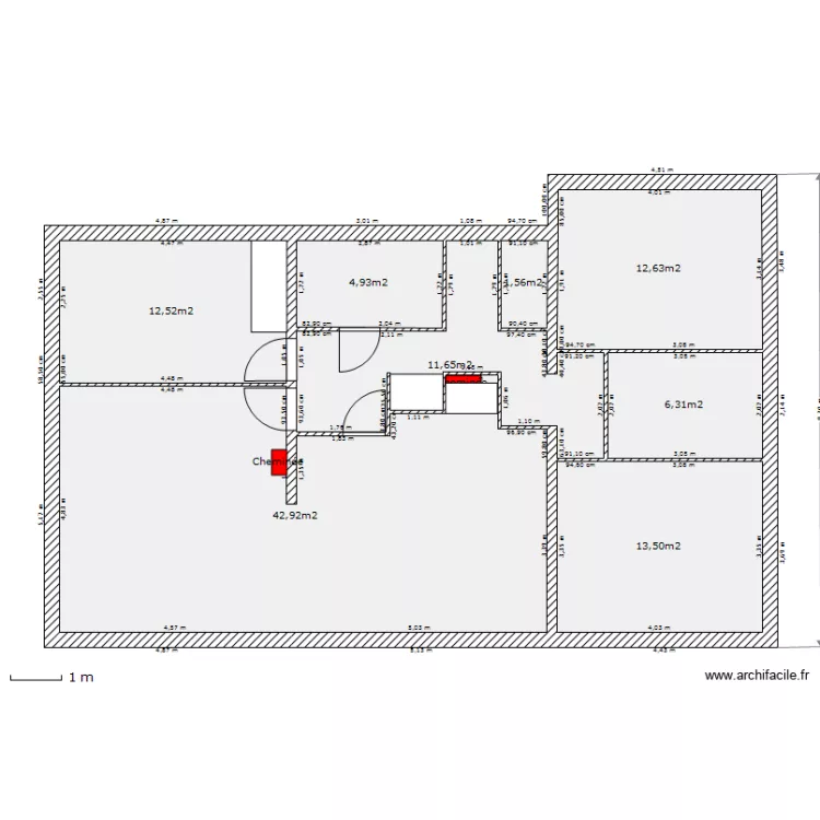 Maison-Etage. Plan de 