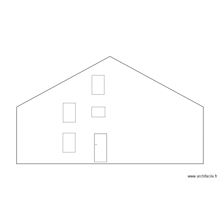 facade. Plan de 0 pièce et 0 m2