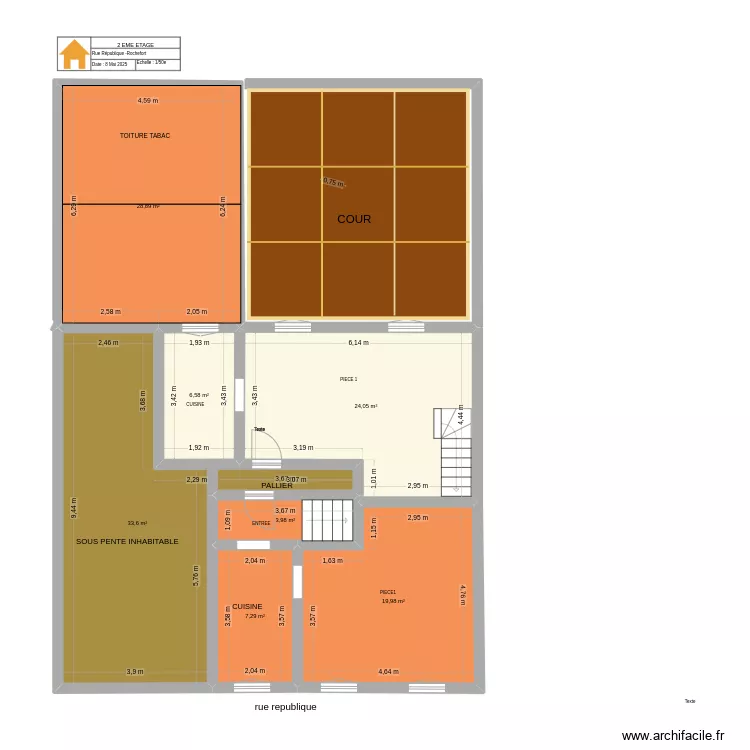 2e etage finalisé. Plan de 2e etage finalisé. Plan de