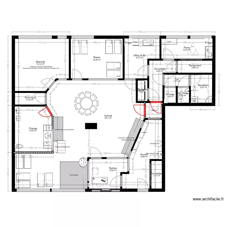 94260 Charcot Fresnes v5 120726. Plan de 18  et 138 m²
