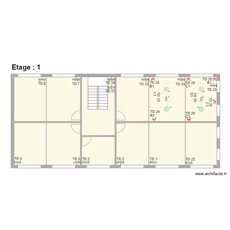 TEC MALONE. Plan de 12  et 130 m²