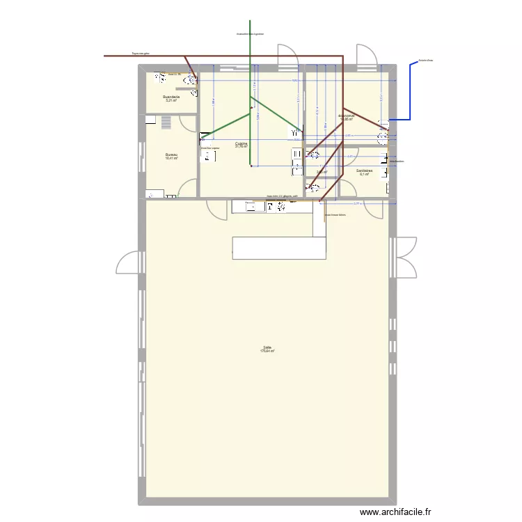 Sestra. Plan de 7 et 248 m² Sestra. Plan de 7 et 248 m²