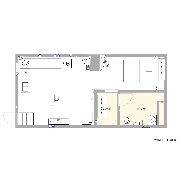 DOUBLE CAVE. Plan de 0 pièce et 0 m2
