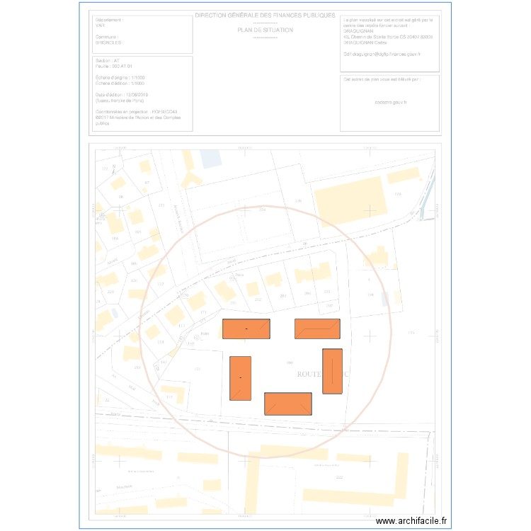 ROUTE DE NICE. Plan de 0 pièce et 0 m2