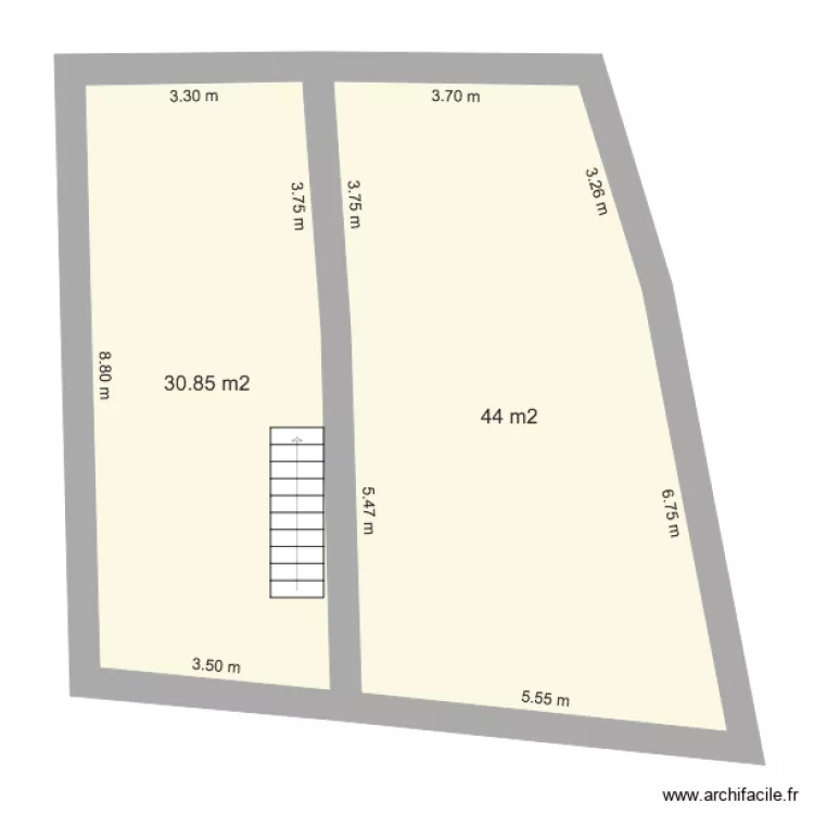 LESPET LE MOULIN. Plan de 