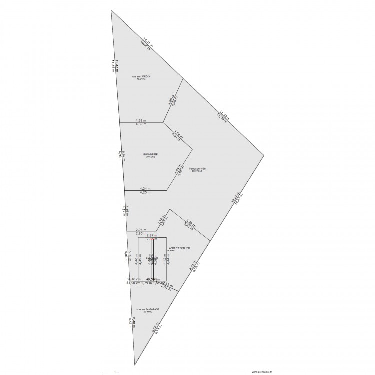 Dimensions globales. Plan de 0 pièce et 0 m2