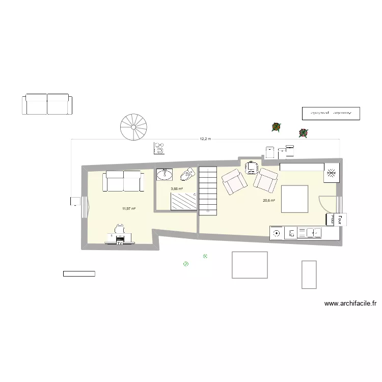 Logement 2 salives. Plan de Logement 2 salives. Plan de