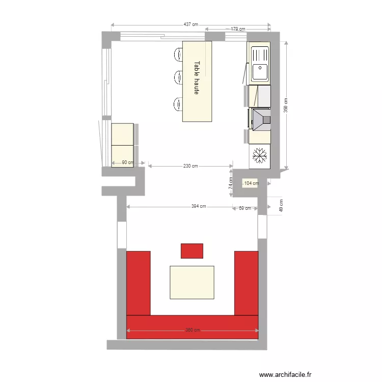 CUISINE SALON BARAQUETTE 1. Plan de CUISINE SALON BARAQUETTE 1. Plan de