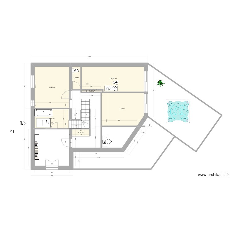 ahah12 r+1/2. Plan de 0 pièce et 0 m2