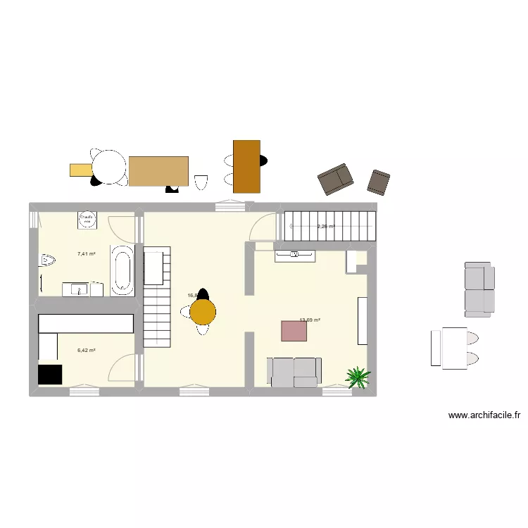 Bzzz Etage 2 4&egrave;me essai. Plan de 