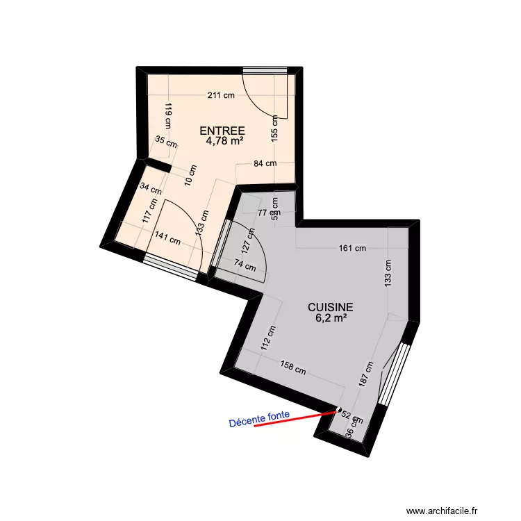 AMSELLEM  GAELLE / PLAN CUISINE. Plan de 