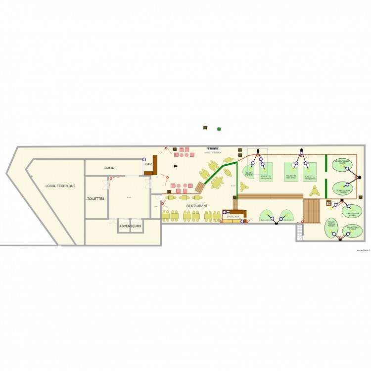 toit terrasse 2018. Plan de 0 pièce et 0 m2