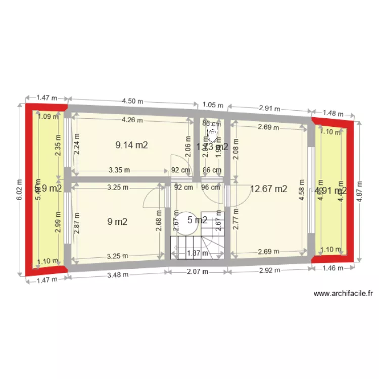 2ème étage v2. Plan de 2ème étage v2. Plan de
