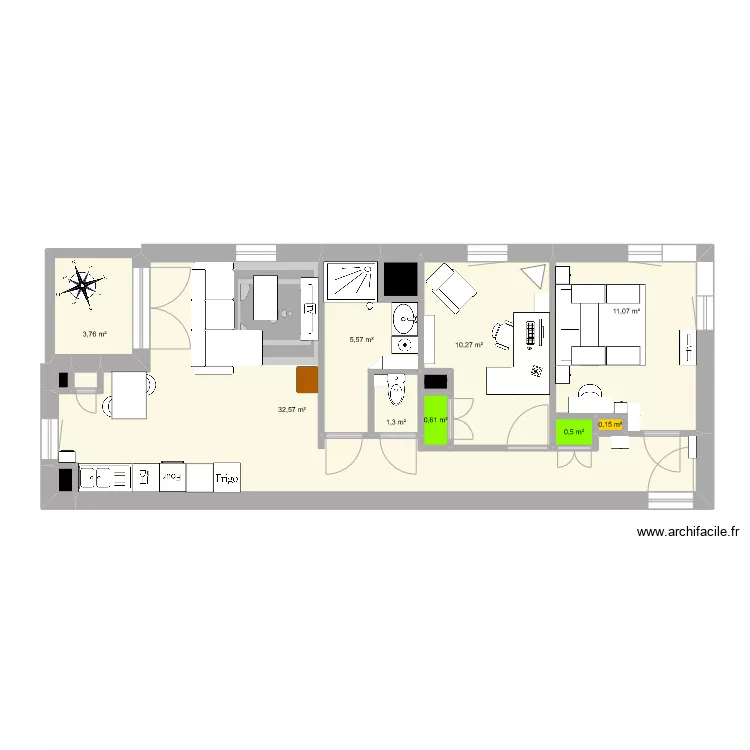 New home pioux. Plan de 