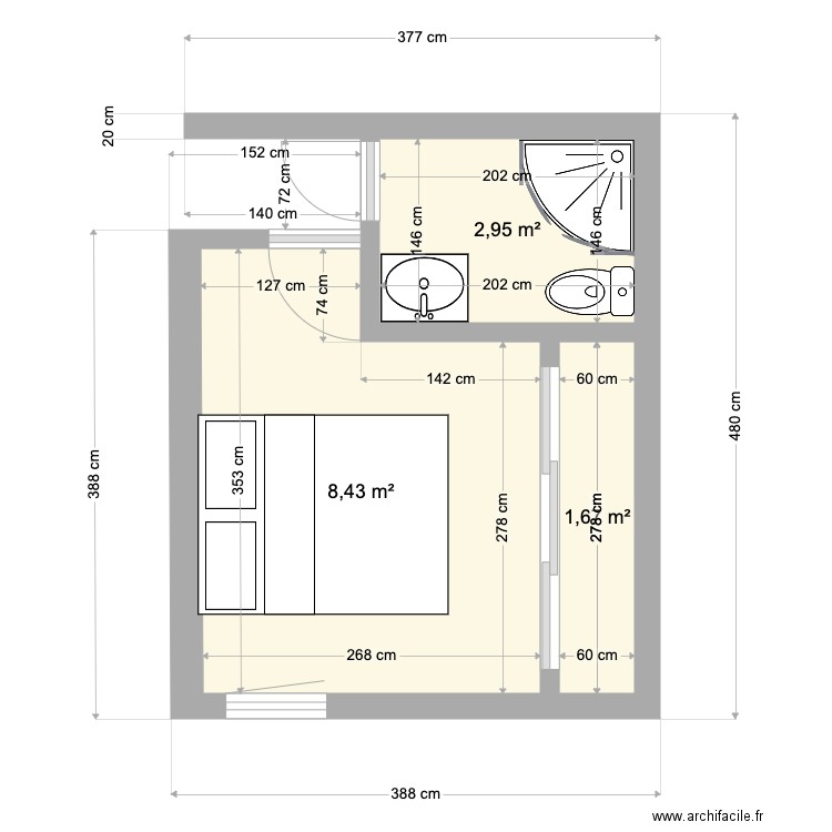 aménagement grenier 2. Plan de 0 pièce et 0 m2