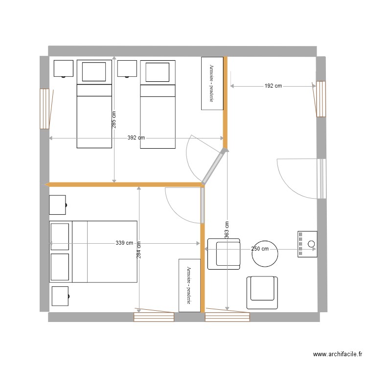 petite maison P-3. Plan de 0 pièce et 0 m2