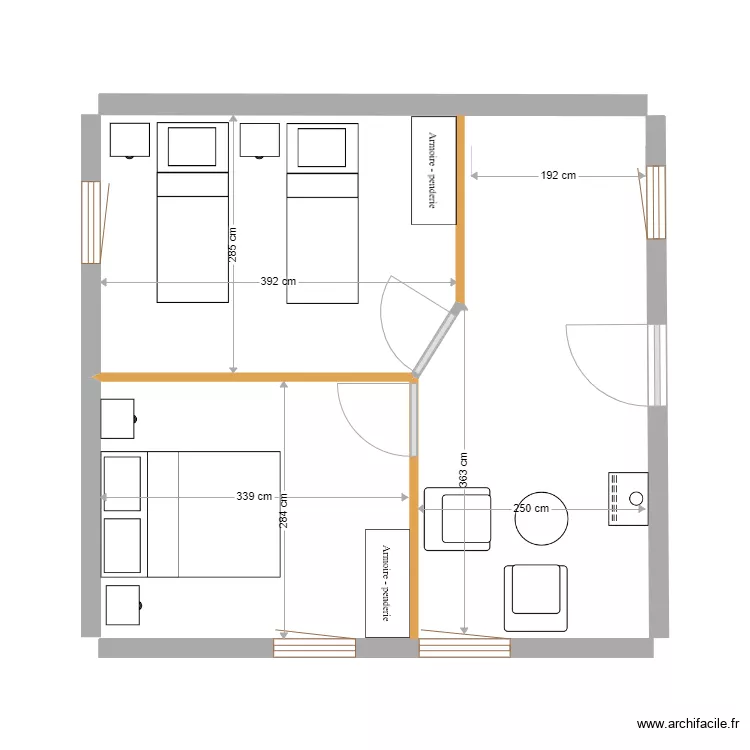petite maison P-3. Plan de 