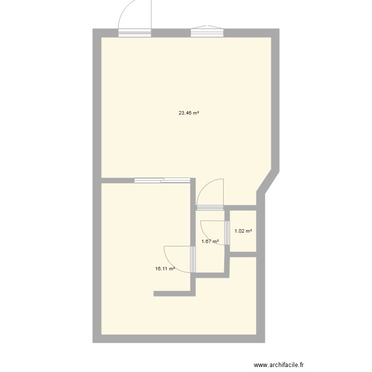 roger brun t2 2. Plan de 0 pièce et 0 m2