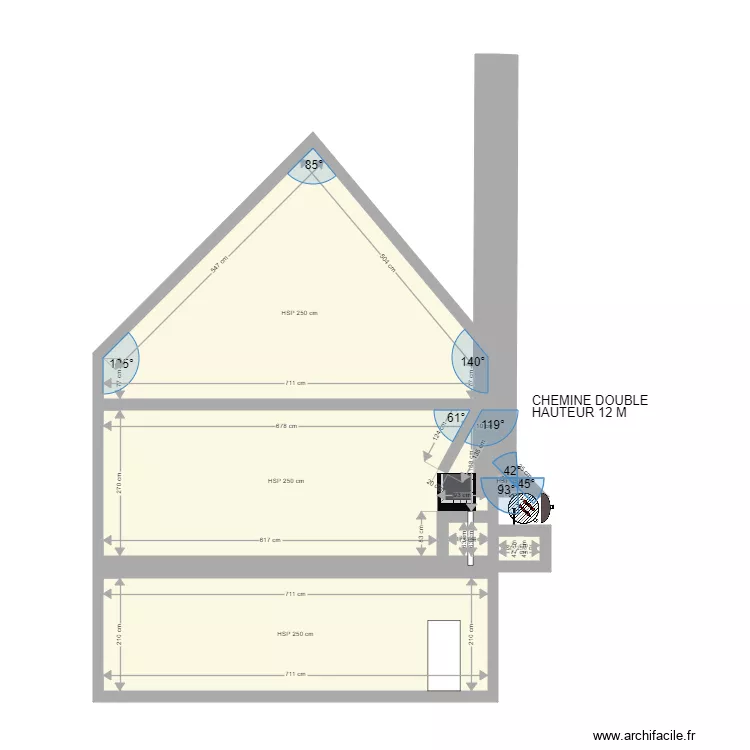 MDE ARPIN CHEMINE . Plan de 