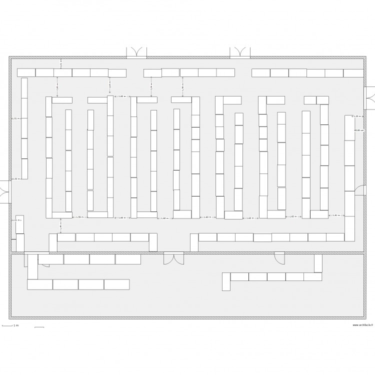 Grand gymnase neufgrange modif pour test  vide . Plan de 0 pièce et 0 m2