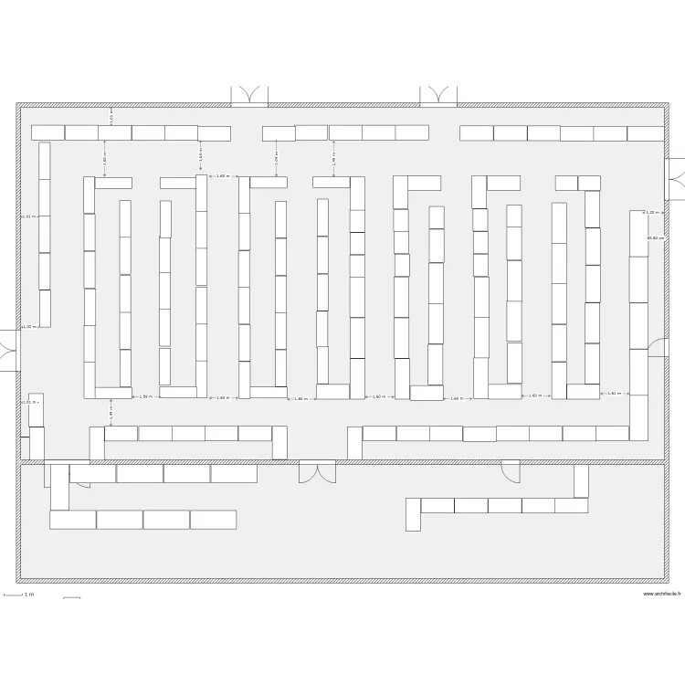 Grand gymnase neufgrange modif pour test  vide . Plan de 