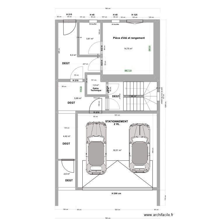 PC individuelle RDCH Lot B 02 2023. Plan de 0 pièce et 0 m2