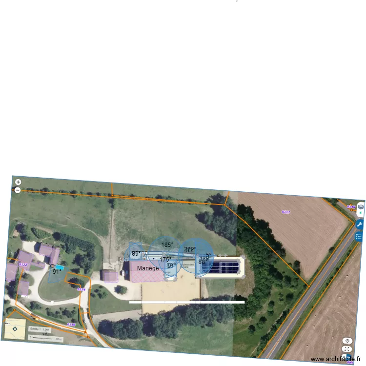 NOUVEAUX BATIMENTS CAULINS . Plan de 