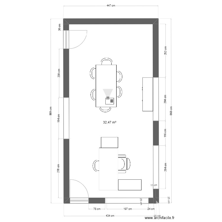Bureau Julien Version 1. Plan de 0 pièce et 0 m2