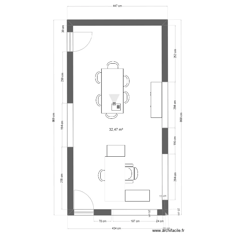 Bureau Julien Version 1. Plan de 