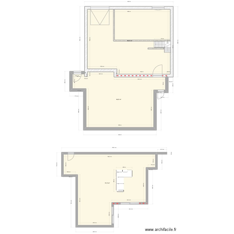 Maison Brut. Plan de 0 pièce et 0 m2