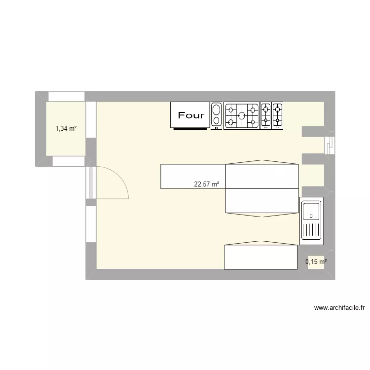CUISINE QG. Plan de 
