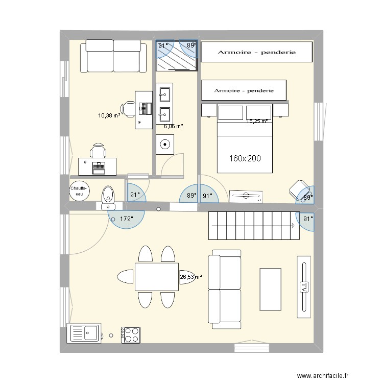 evacuation. Plan de 0 pièce et 0 m2
