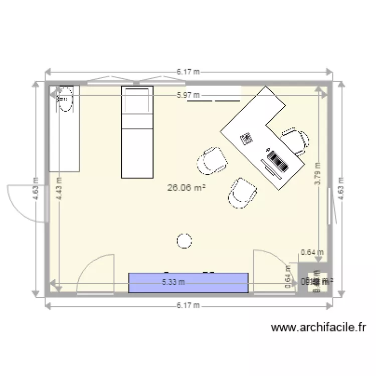 cab midical derrien. Plan de 