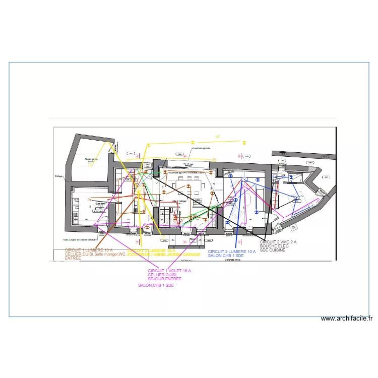 PLANS LUMIERE RC MAISON. Plan de 