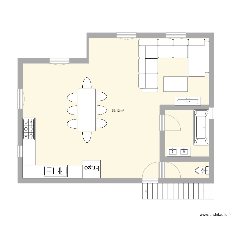 CHALET MONTAGNE. Plan de 0 pièce et 0 m2