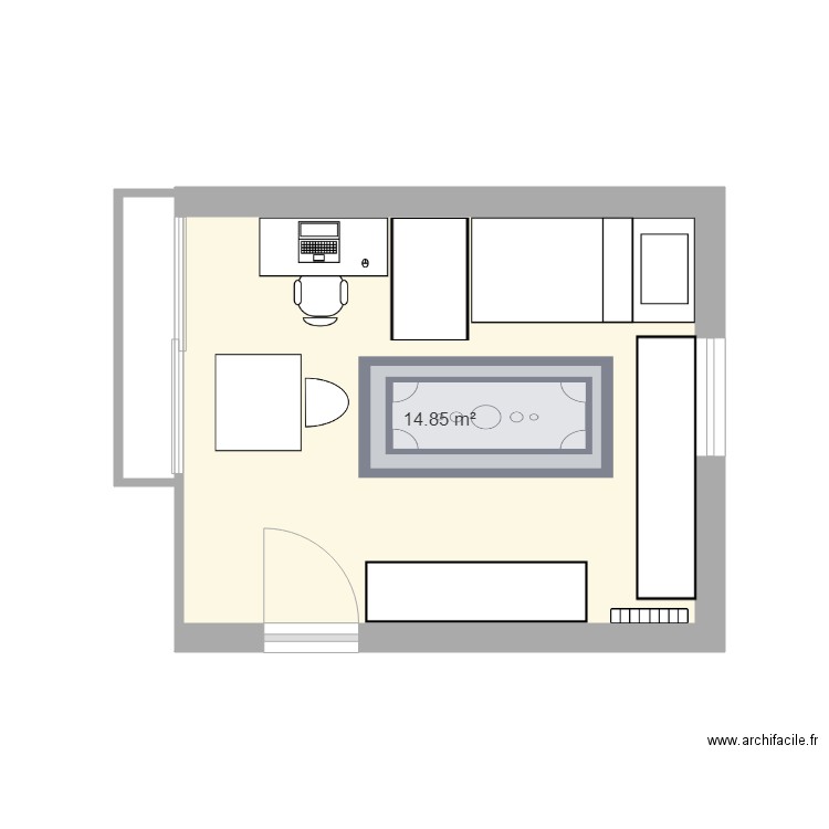 chambre daphné. Plan de 0 pièce et 0 m2