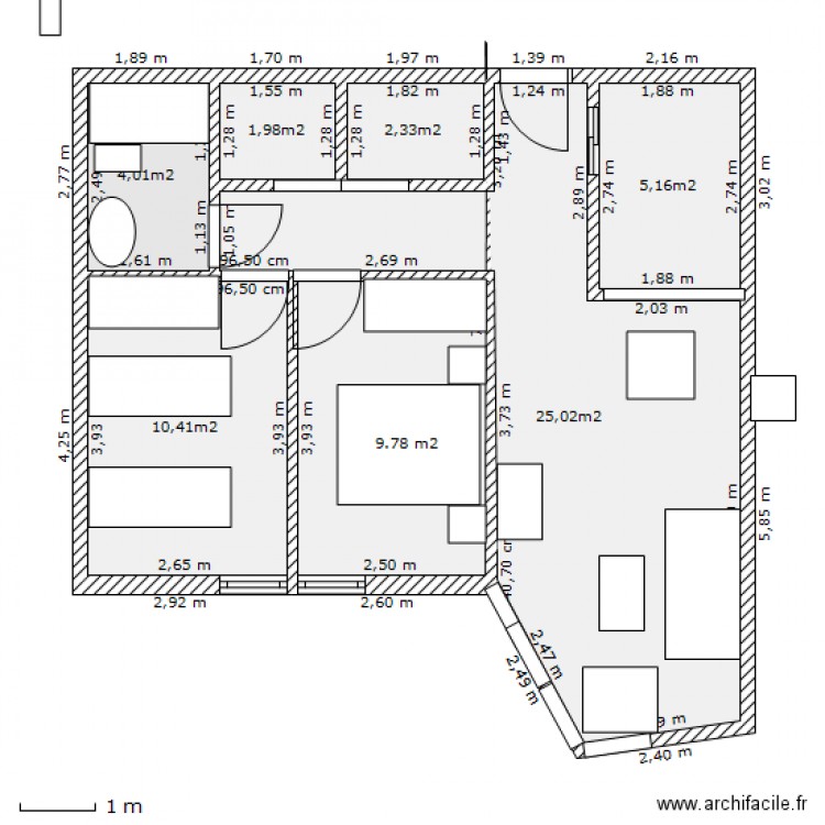 roses apt2. Plan de 0 pièce et 0 m2