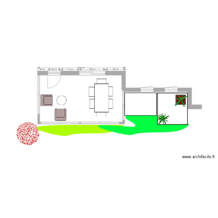 Véranda. Plan de 0 pièce et 0 m2