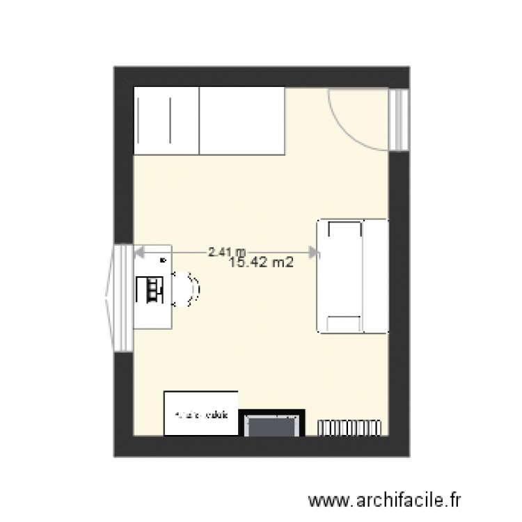 chambre Gabriel. Plan de 0 pièce et 0 m2