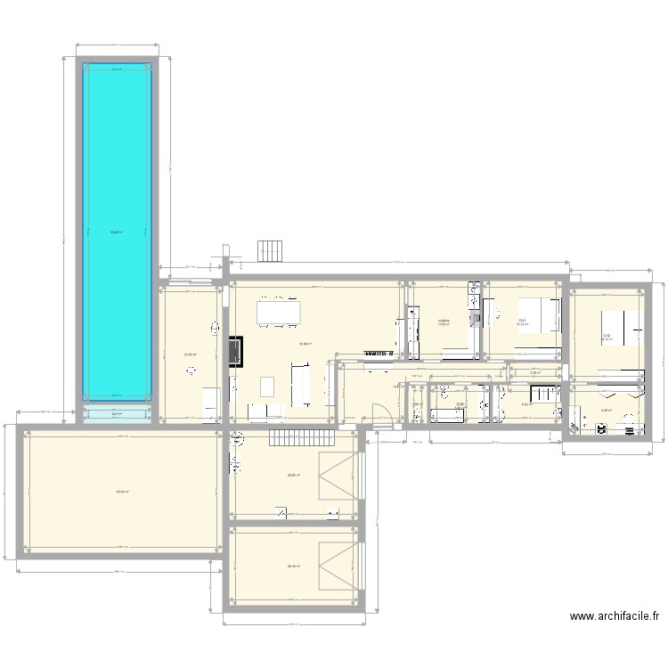 Vedrin 2020 piscine 18m 2. Plan de 0 pièce et 0 m2