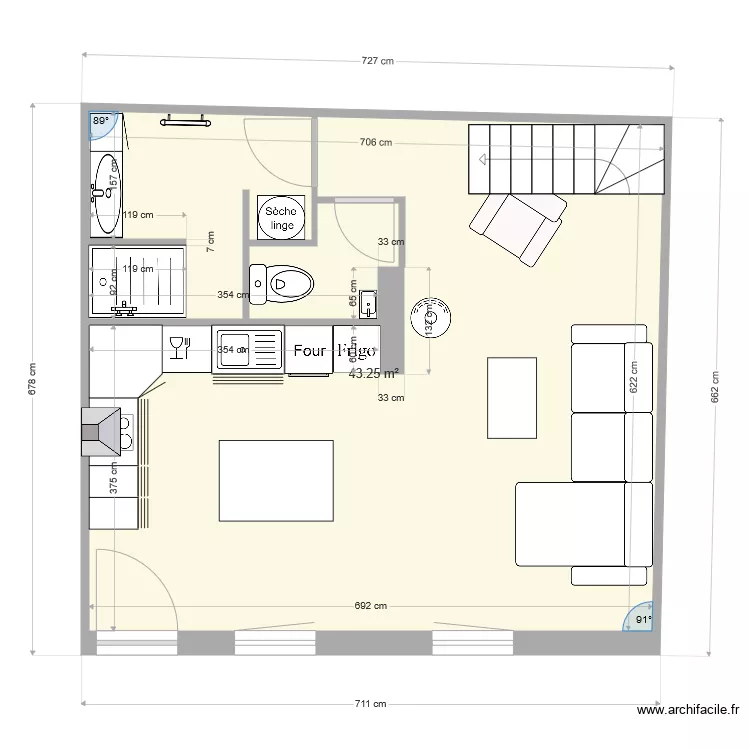 MAISON bis. Plan de 