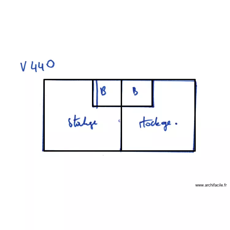 440 croquis. Plan de 