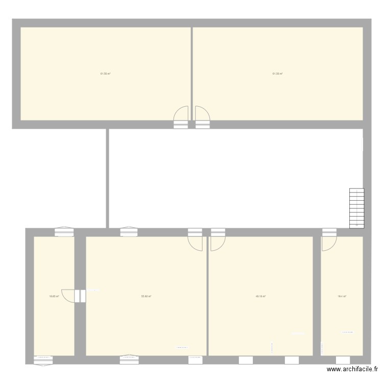 2ème étage appartements. Plan de 0 pièce et 0 m2