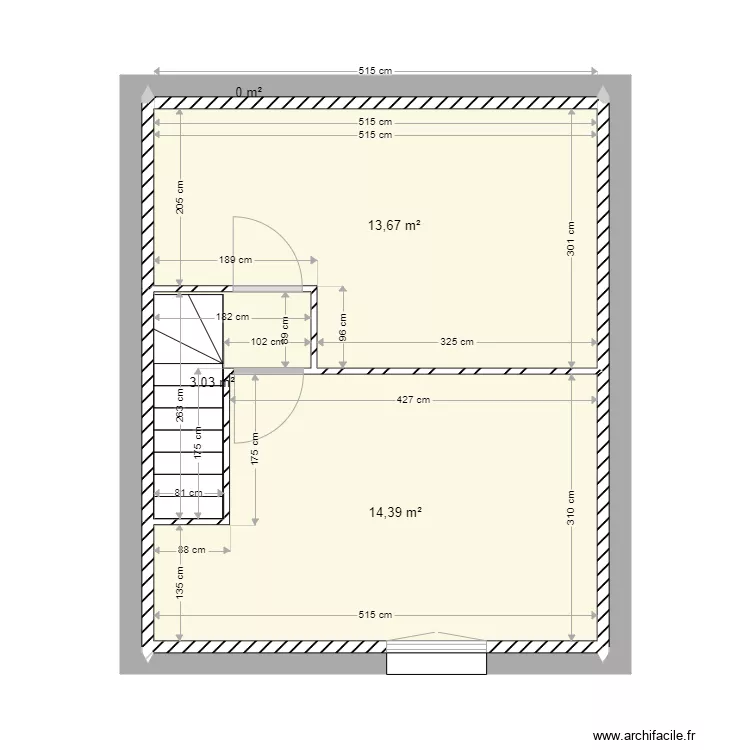grange &eacute;tage. Plan de 