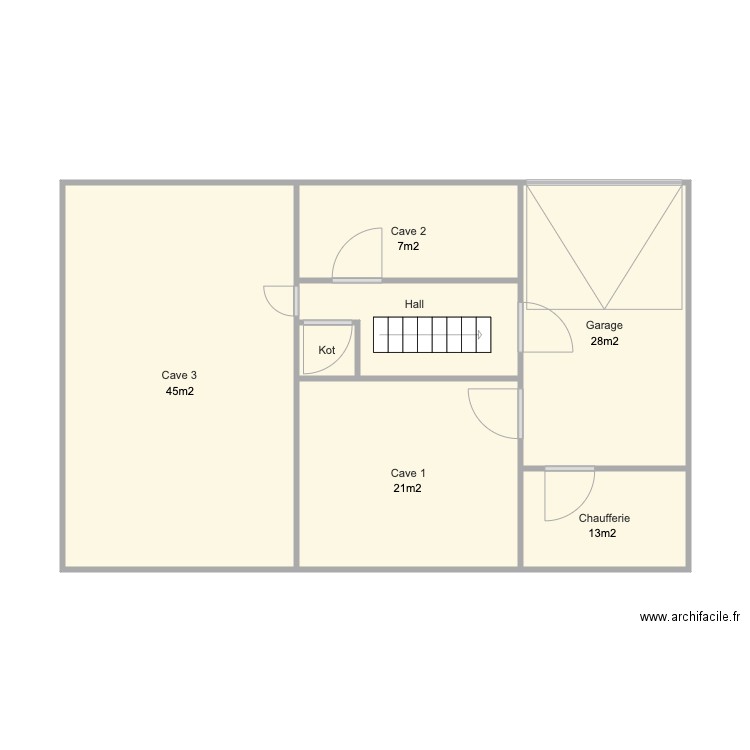 Dumonceau 23 Cave. Plan de 0 pièce et 0 m2