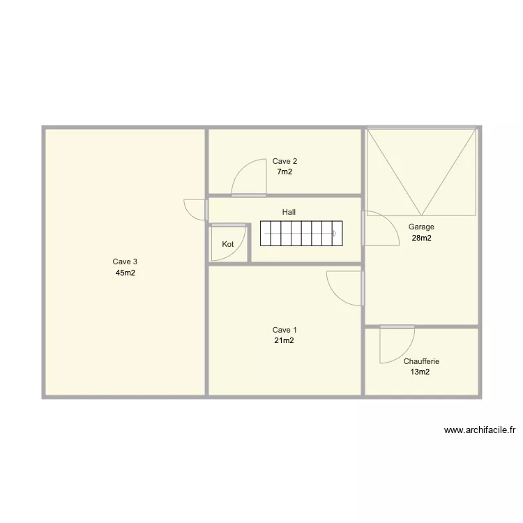 Dumonceau 23 Cave. Plan de 