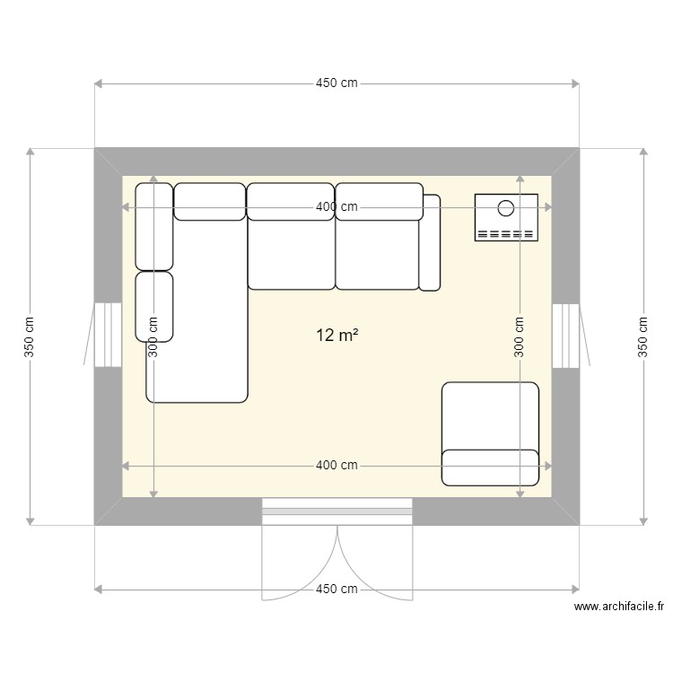 Cabane. Plan de 0 pièce et 0 m2