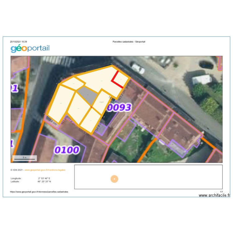 plan de masse. Plan de 0 pièce et 0 m2