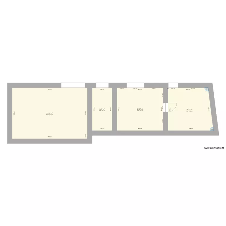 RDC LAUDUN Apres travaux. Plan de 