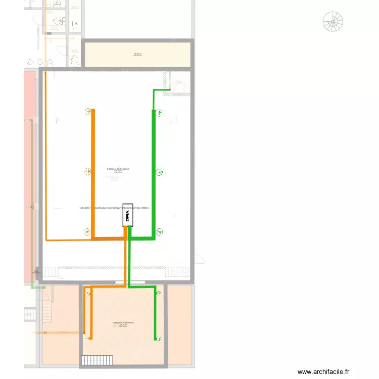 Centre Culturel-Salle Communale Quenast (Rebecq). Plan de 
